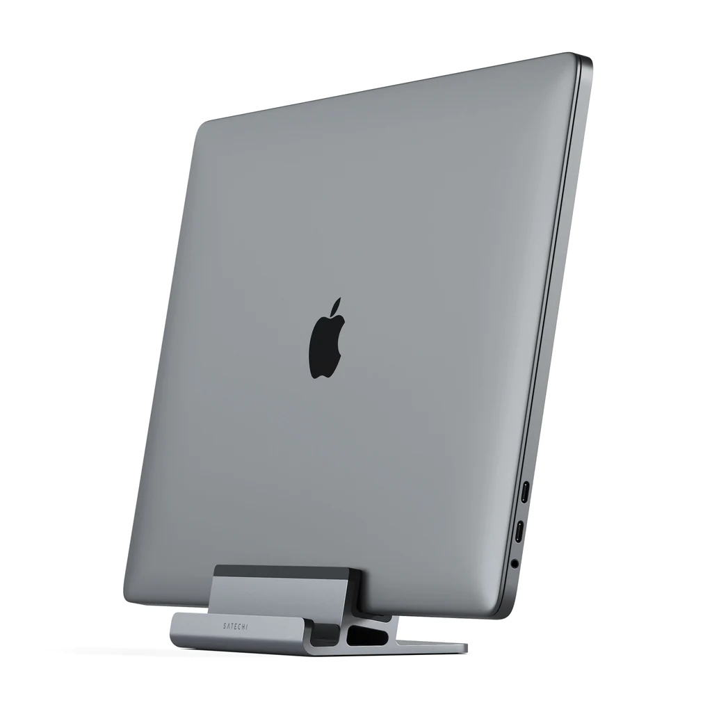 SATECHI Dual Vertical Laptop Stand - 2-in-1 Dock Stand - Space Grey