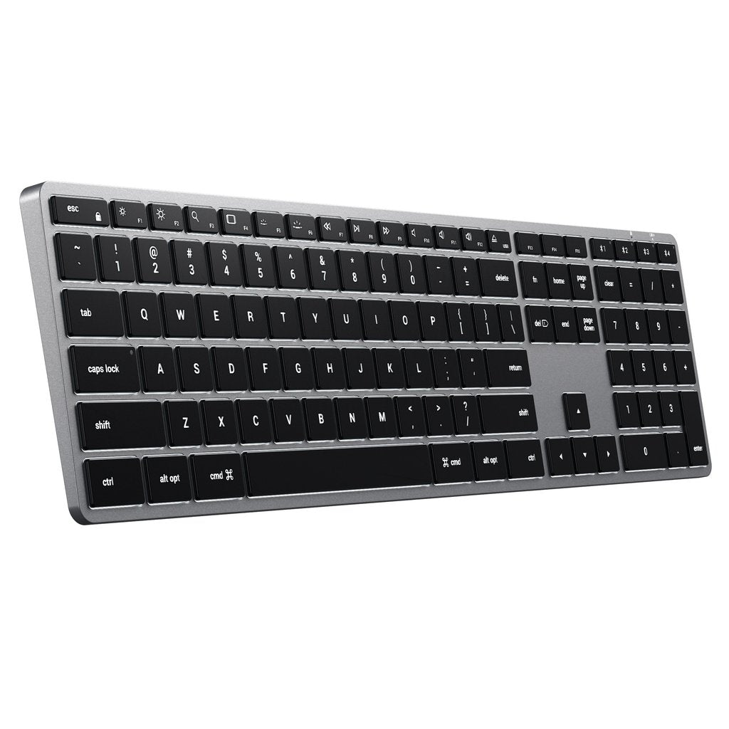 SATECHI Ultra Slim Backlit X3 Bluetooth Keyboard - Space Grey