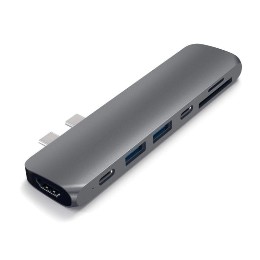 [علبة مفتوحة] محول SATECHI من الألومنيوم من النوع C Pro Hub مع منفذ HDMI بدقة 4K - رمادي فضائي