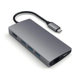 SATECHI Type-C Multi-Port Adapter with 4K Ethernet V2 - Space Gray