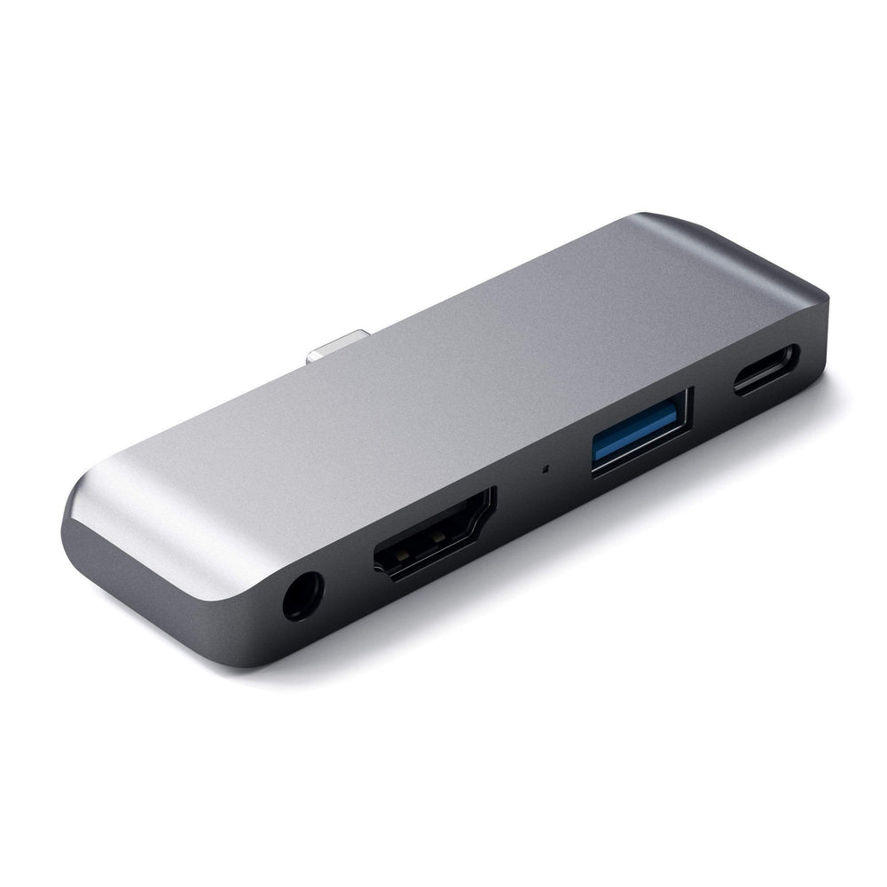 SATECHI Aluminum Type-C Mobile Pro Hub for iPad & Type-C Smartphones/Tablets - Space Gray