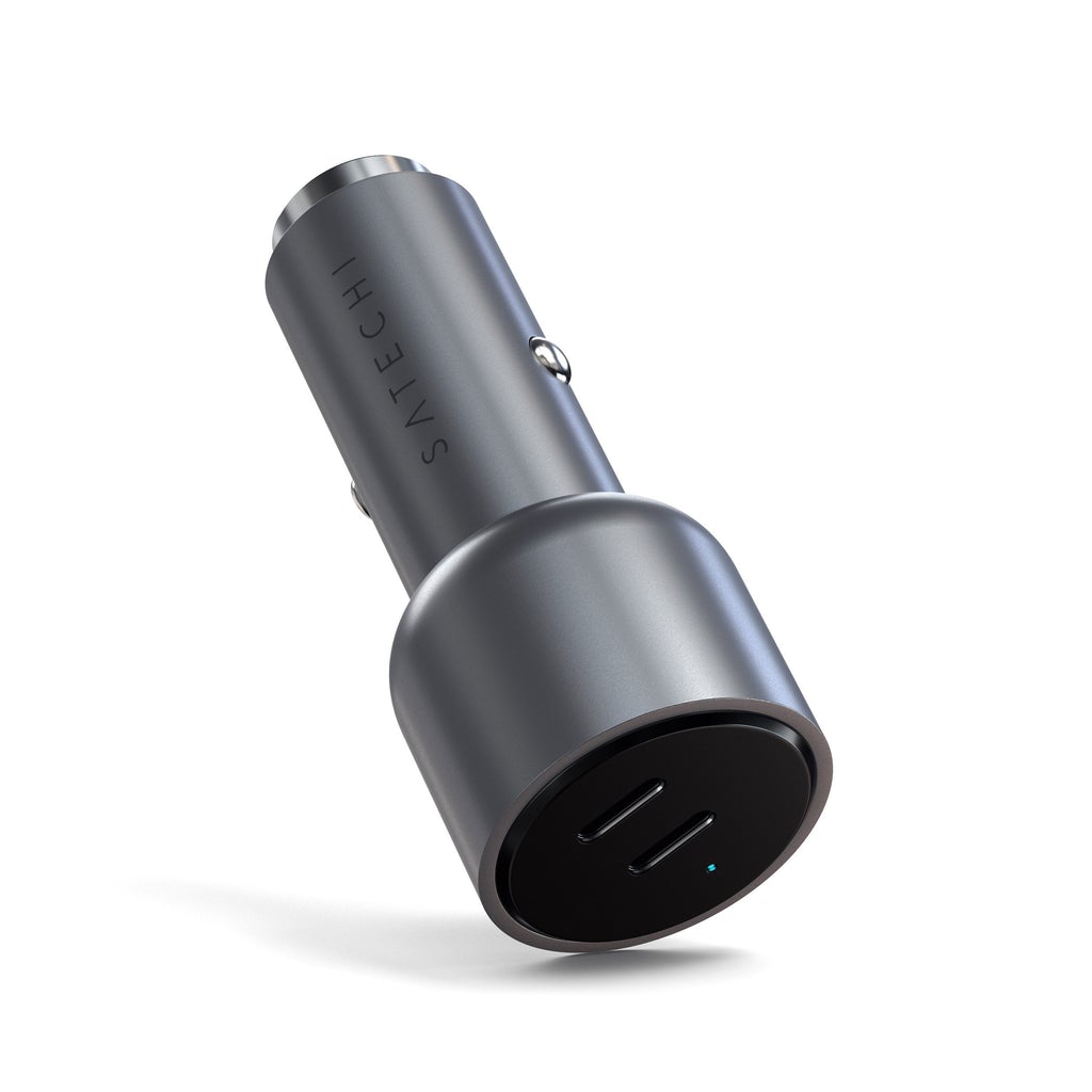 SATECHI 40W Dual USB-C PD Car Charger - Gray
