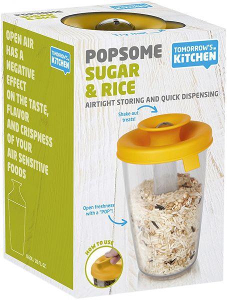 [OPEN BOX] TOMORROW&#39;S KITCHEN PopSome Sugar and Rice Container. 0.60 Liter