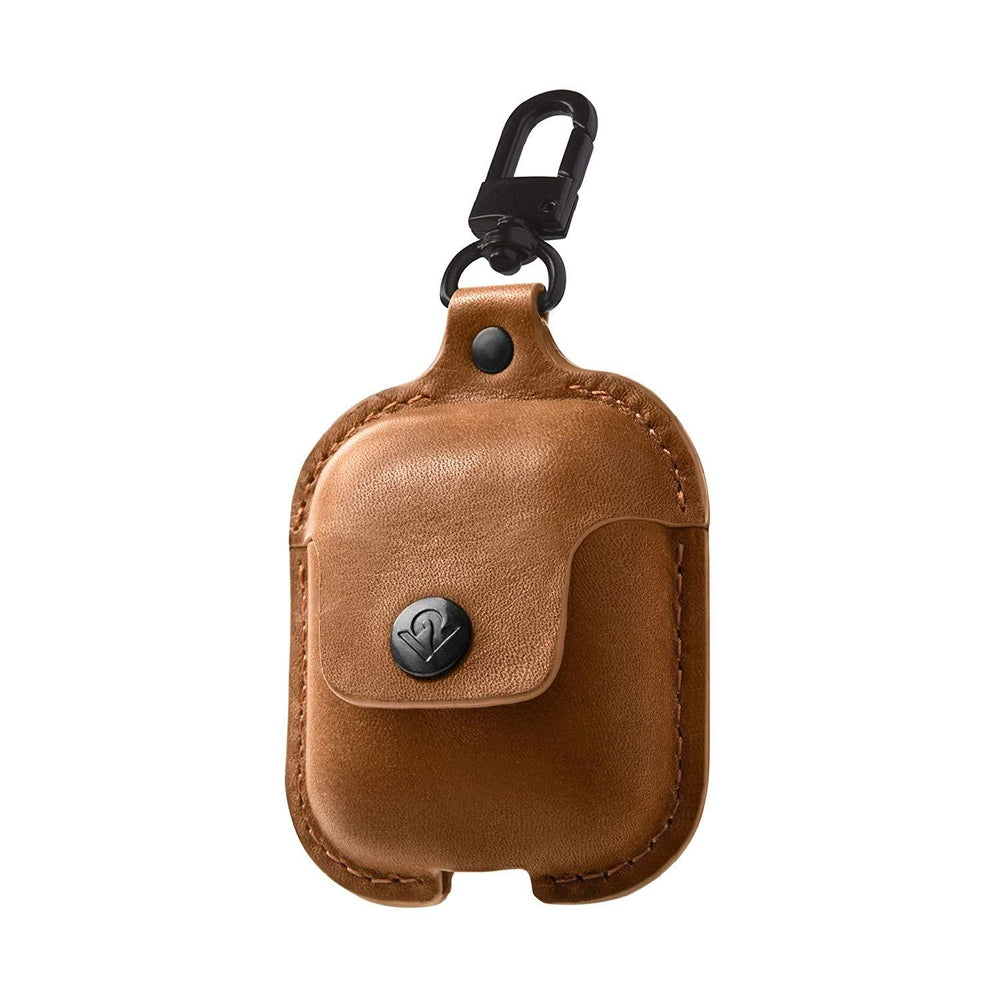 TWELVE SOUTH AirSnap Leather Protective Case for AirPods - Cognac