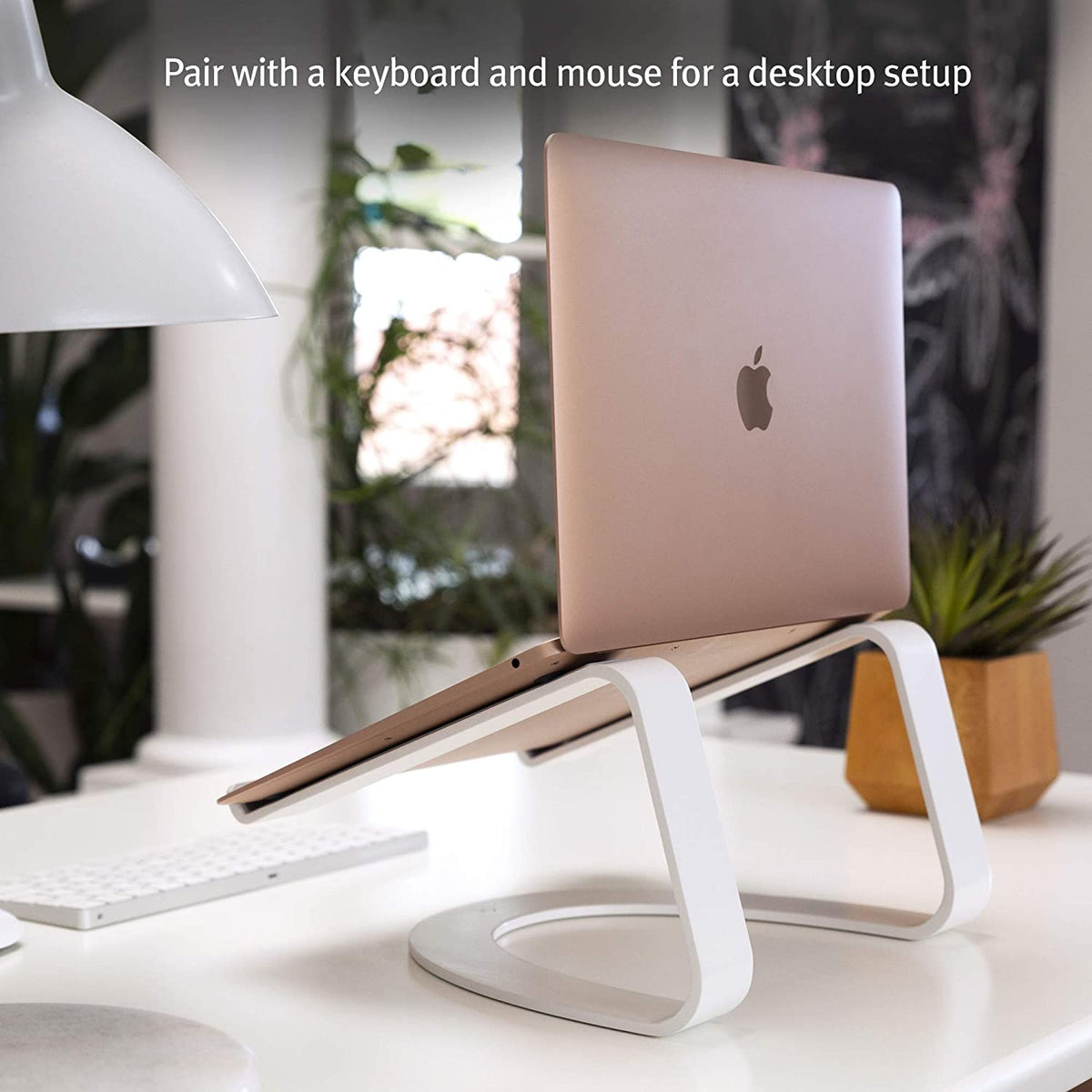 [OPEN BOX] TWELVE SOUTH Curve Desktop Stand for MacBook White
