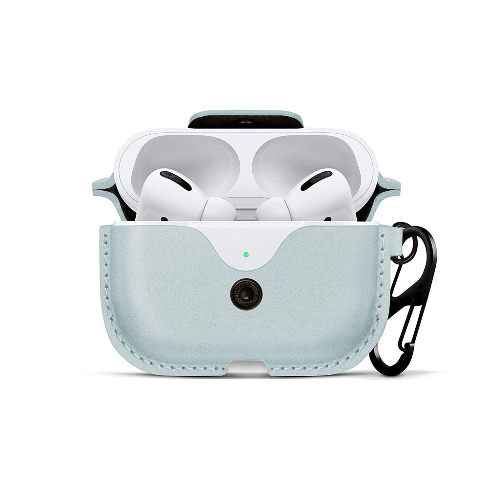 TWELVE SOUTH AirSnap Leather Protective Case for AirPods Pro - Slate Blue