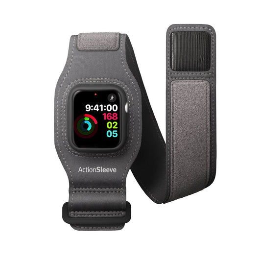 جراب ActionSleeve 2 من TWELVE SOUTH لساعة Apple Watch مقاس 45 مم من الجيل السابع - رمادي
