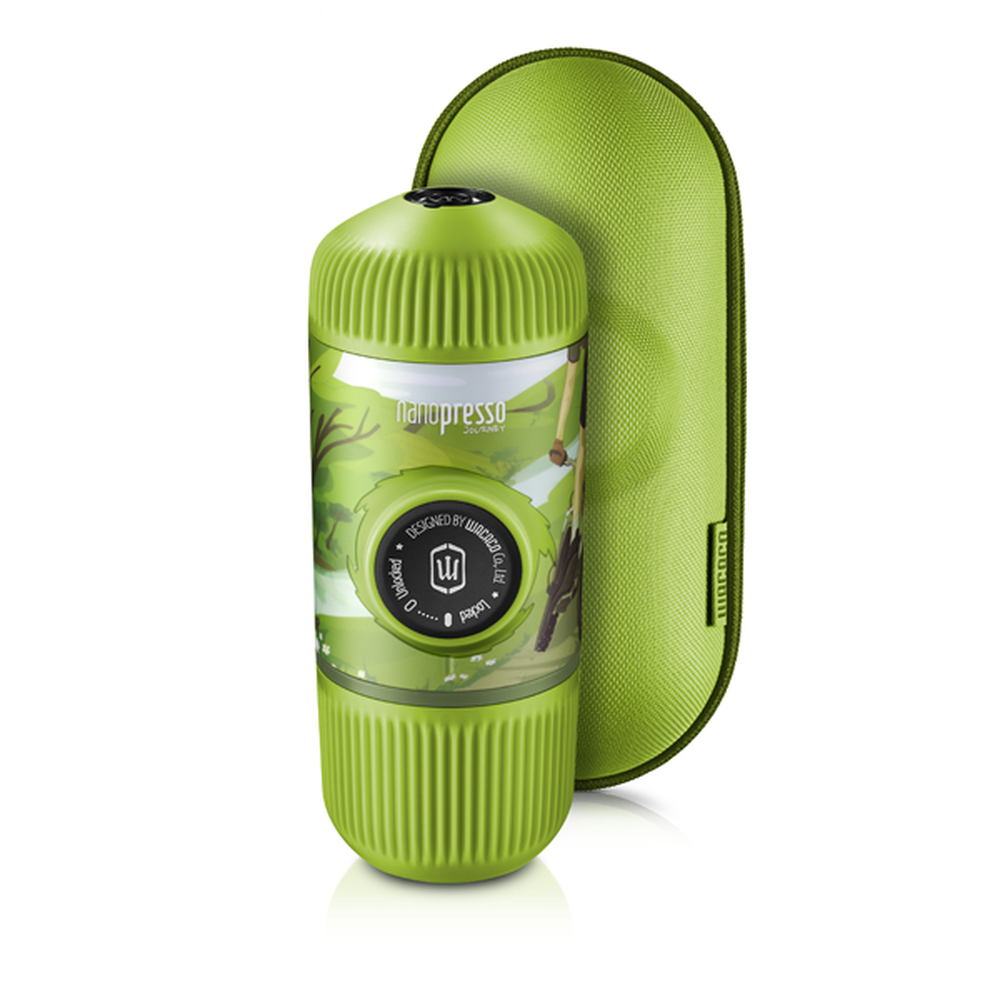 WACACO Journey Nanopresso Portable Espresso Maker with Protective Case (Manually Powered) - Spring
