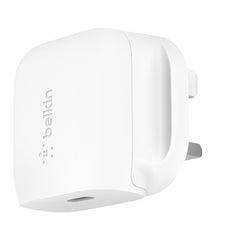 BELKIN Wall Charger 20W AC Charger UK Plug - White