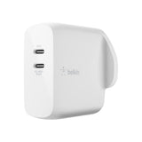 [OPEN BOX] BELKIN BoostCharge Dual USB-C PD GAN Wall Charger - 68W PD Dual Port - White