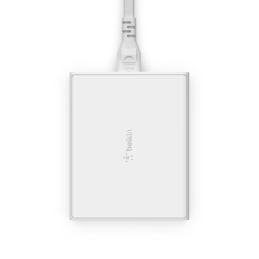 [OPEN BOX] BELKIN BoostCharge Pro 4-Port GaN Charger 108W - 2x USB-C and 2x USB-A Ports - 2M Cord UK Plug -  White