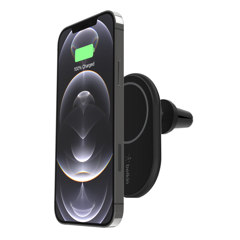 [OPEN BOX] BELKIN BoostCharge Magnetic Wireless Car Charger 10W - Includes USB-C Cable with  20W Car Power Supply - Black