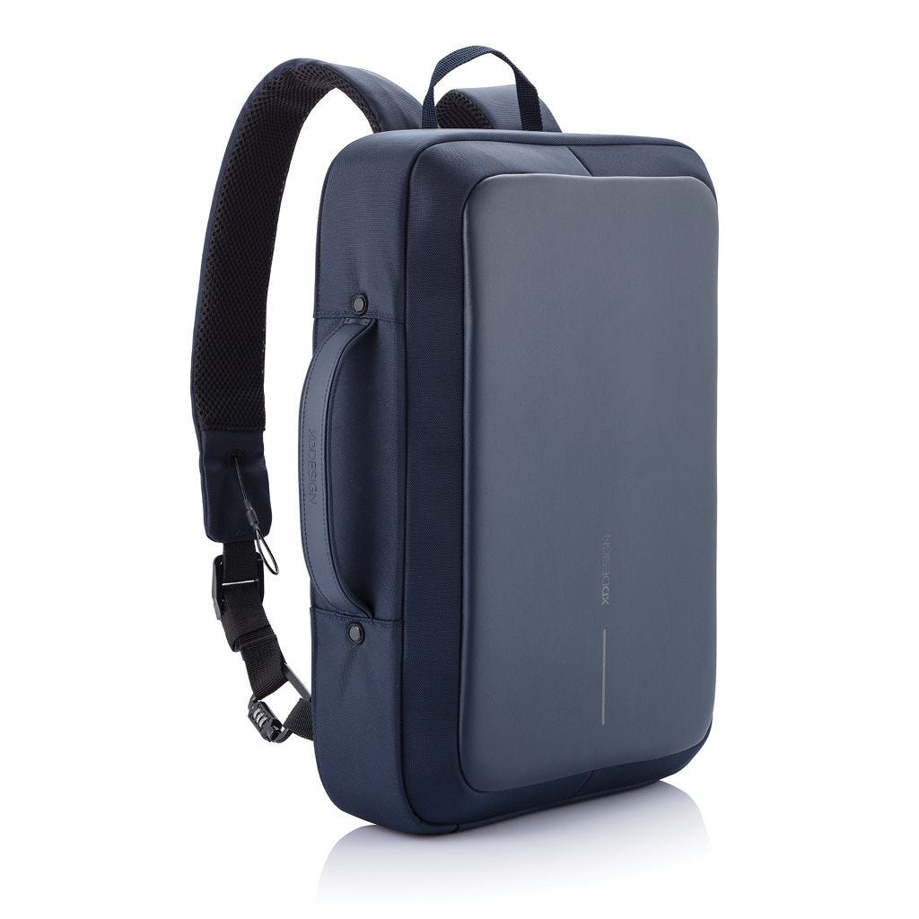 XD DESIGN Bobby Bizz Anti theft Backpack Briefcase Blue DXB.NET