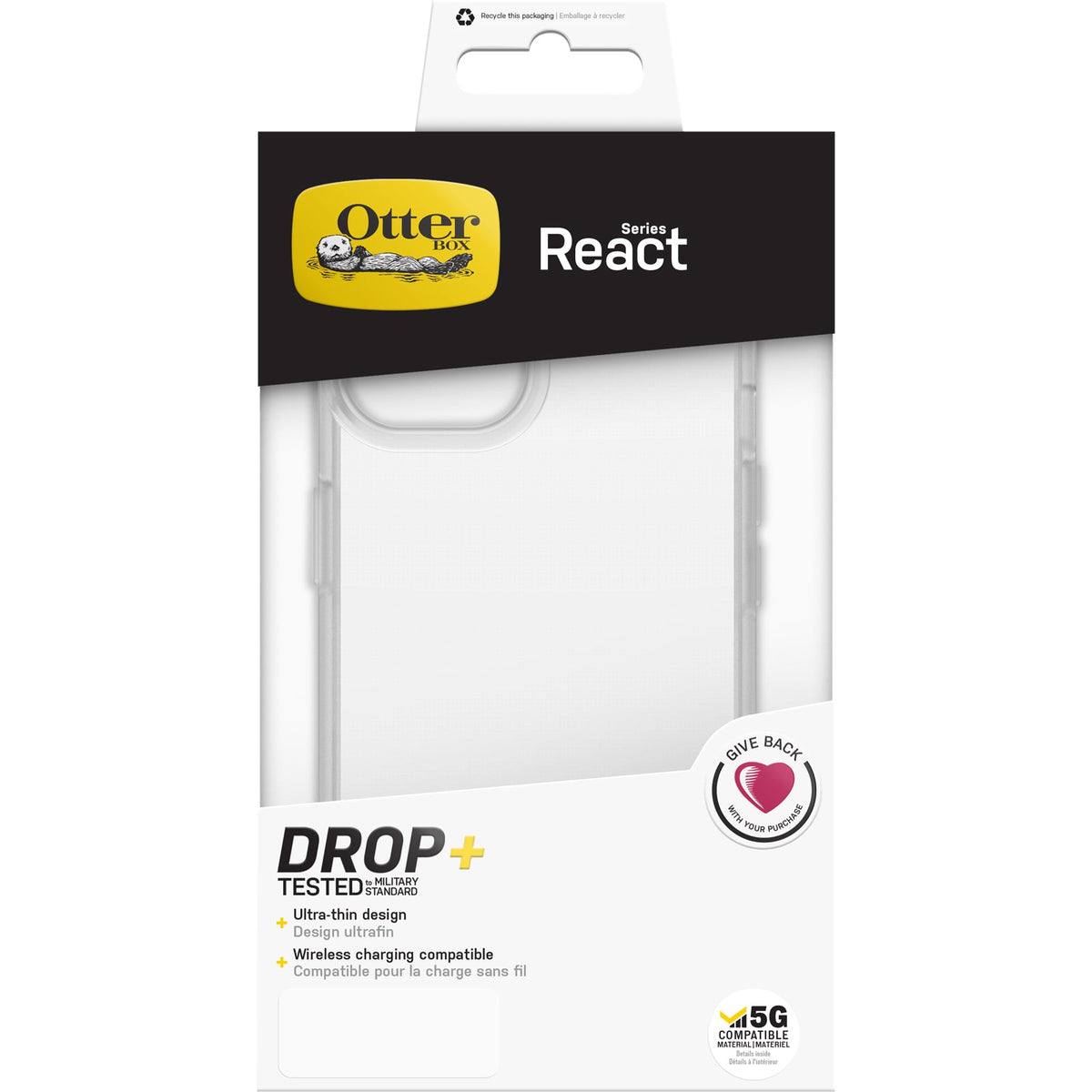 [OPEN BOX] OTTERBOX iPhone 13 Pro - React Clear Case