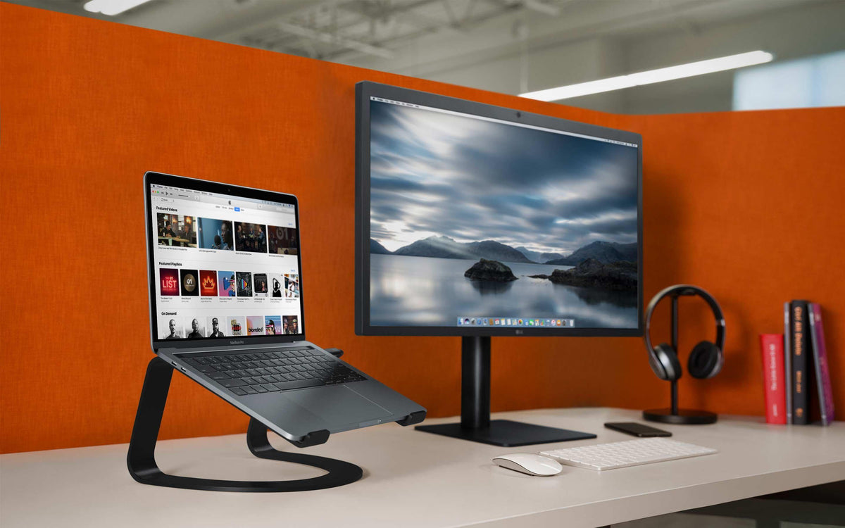 TWELVE SOUTH Curve Desktop Stand for MacBook - Black