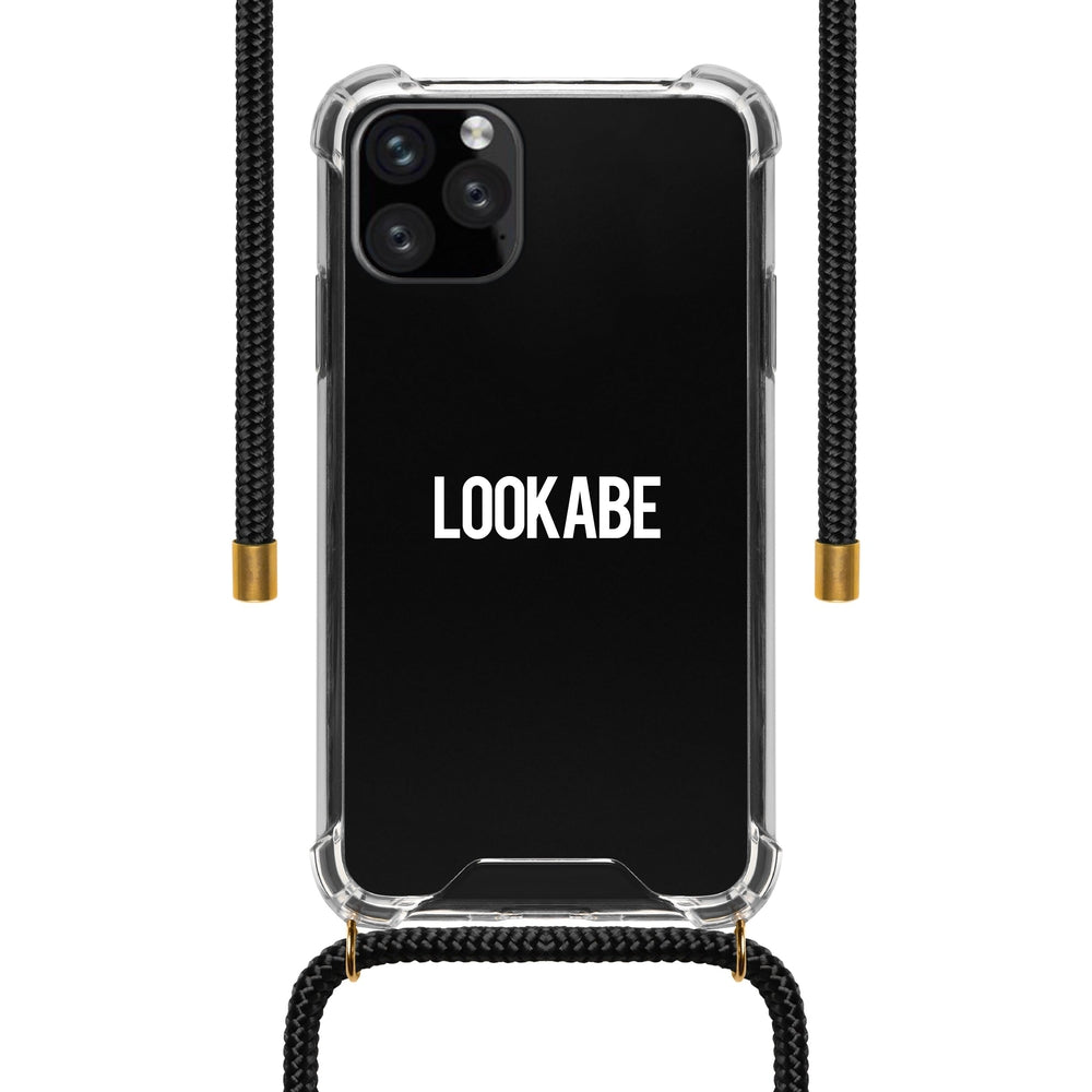 LOOKABE Necklace Clear Case with Cord for iPhone 11 Pro - Black