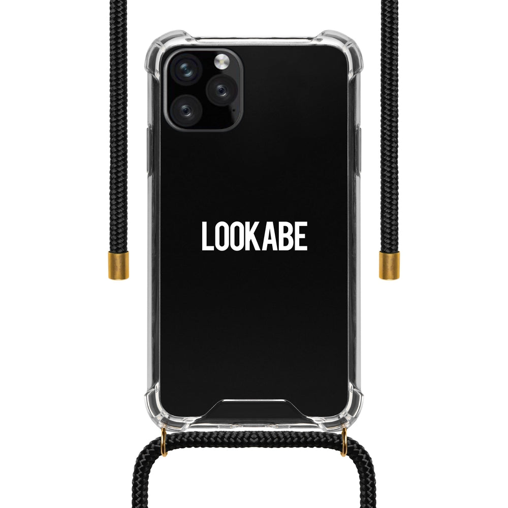 [OPEN BOX] LOOKABE Necklace Clear Case with Cord for iPhone 11 Pro Max - Black