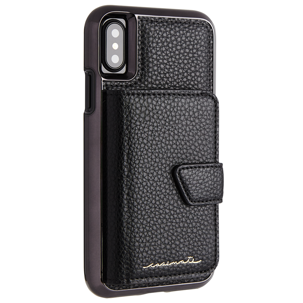 CASE-MATE Compact Mirror Case for iPhone XS/X Black