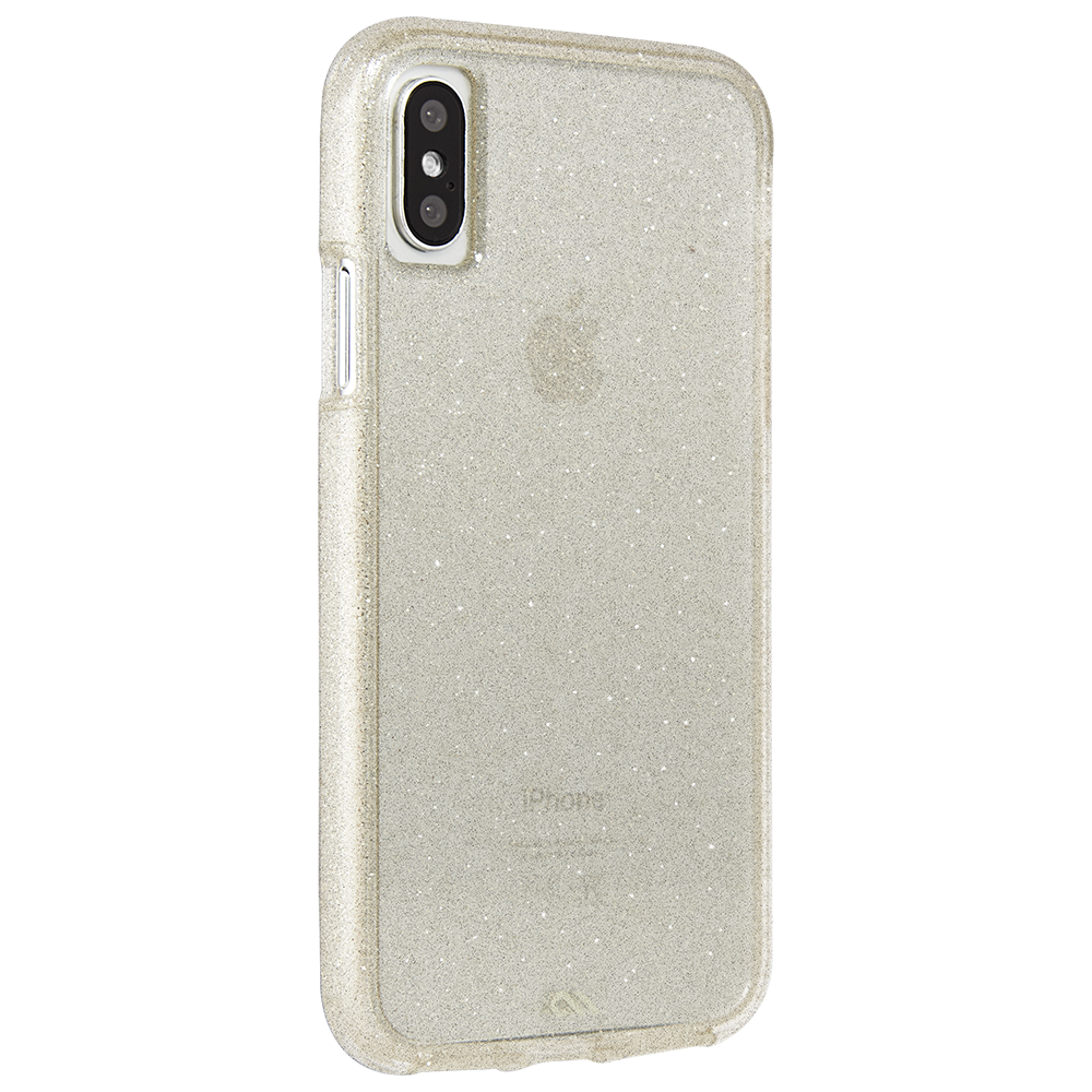 CASE-MATE Sheer Glam Case for iPhone XS/X  Champagne