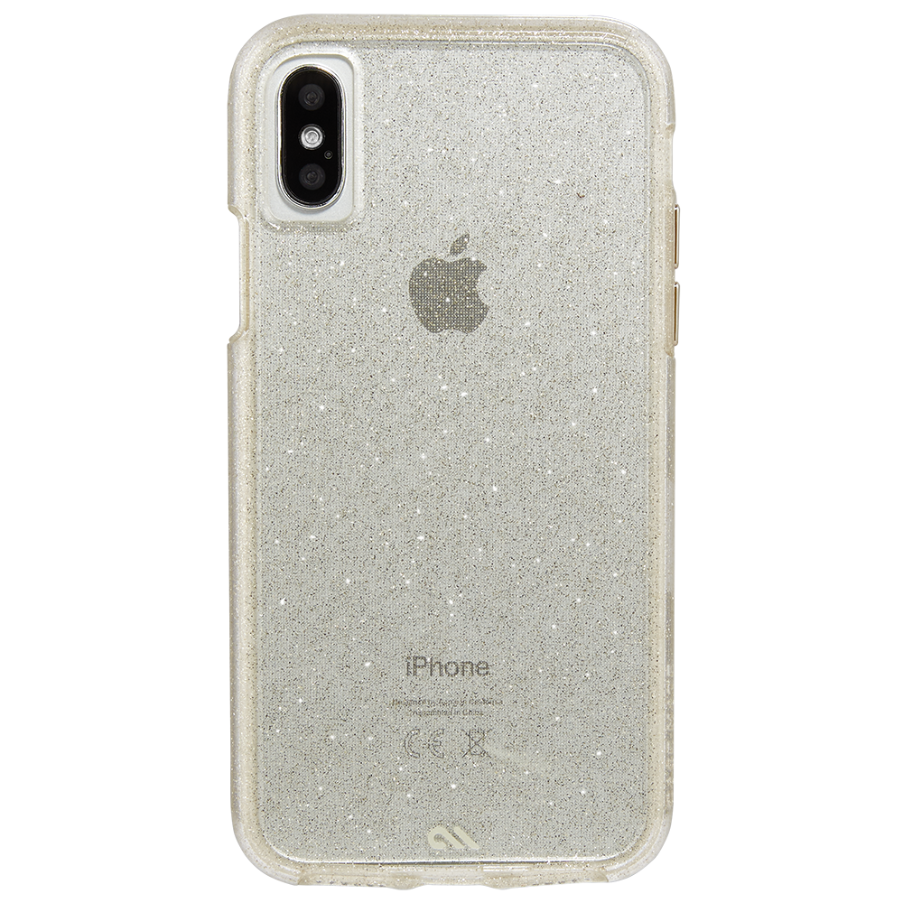 CASE-MATE Sheer Glam Case for iPhone XS/X  Champagne
