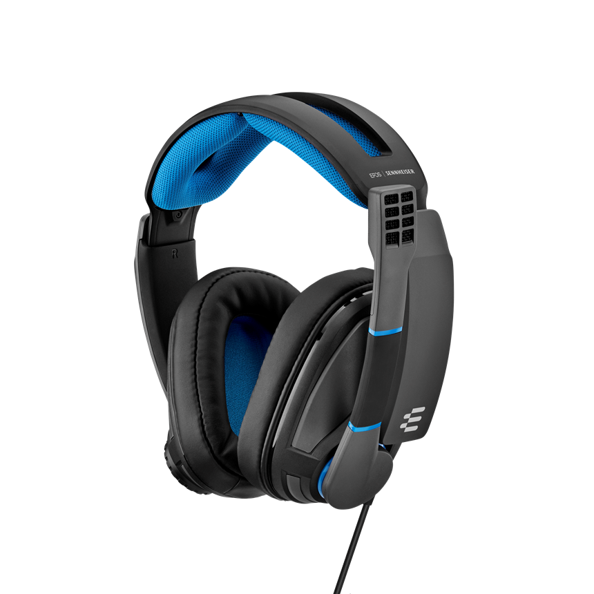 EPOS GSP 300 Closed Acoustic Gaming Headset - Black/Blue