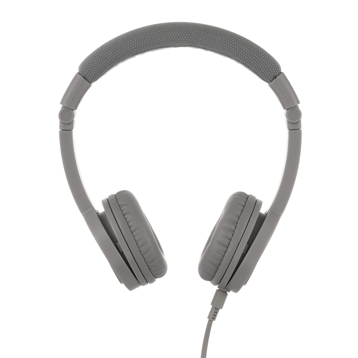 BUDDYPHONES Explore Plus Foldable Headphones with Mic - Gray Matter