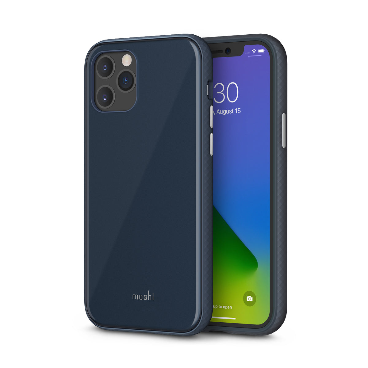 MOSHI iPhone 12/12 Pro - iGlaze Case - Midnight Blue