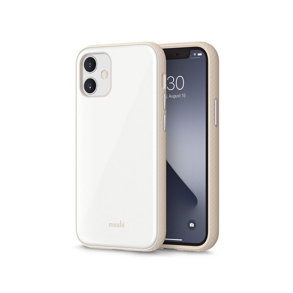 MOSHI iPhone 12 Mini - iGlaze Case - Pearl White