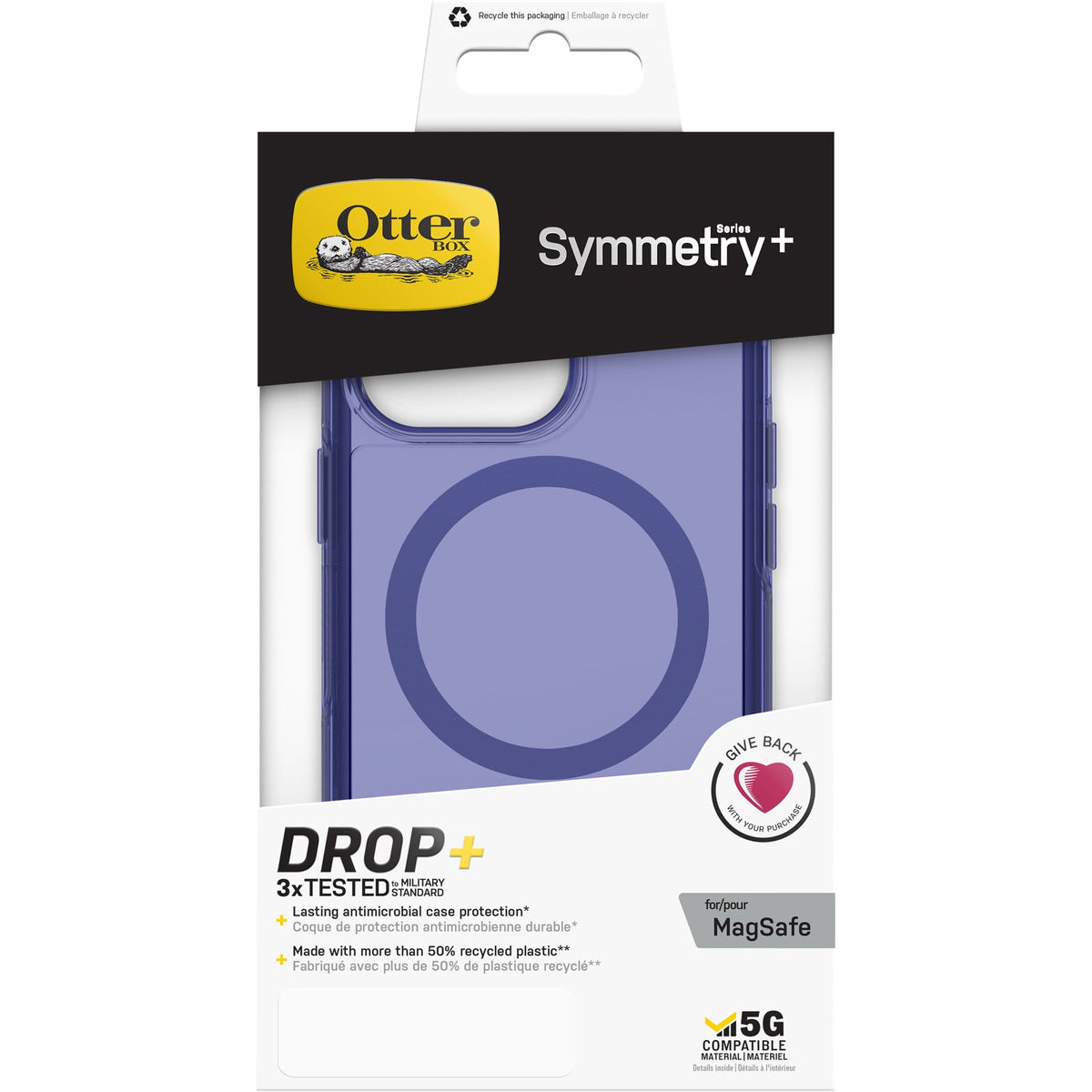 [OPEN BOX] OTTERBOX iPhone 13 Pro - Symmetry Plus Case - Made for MagSafe - Translucent Blue