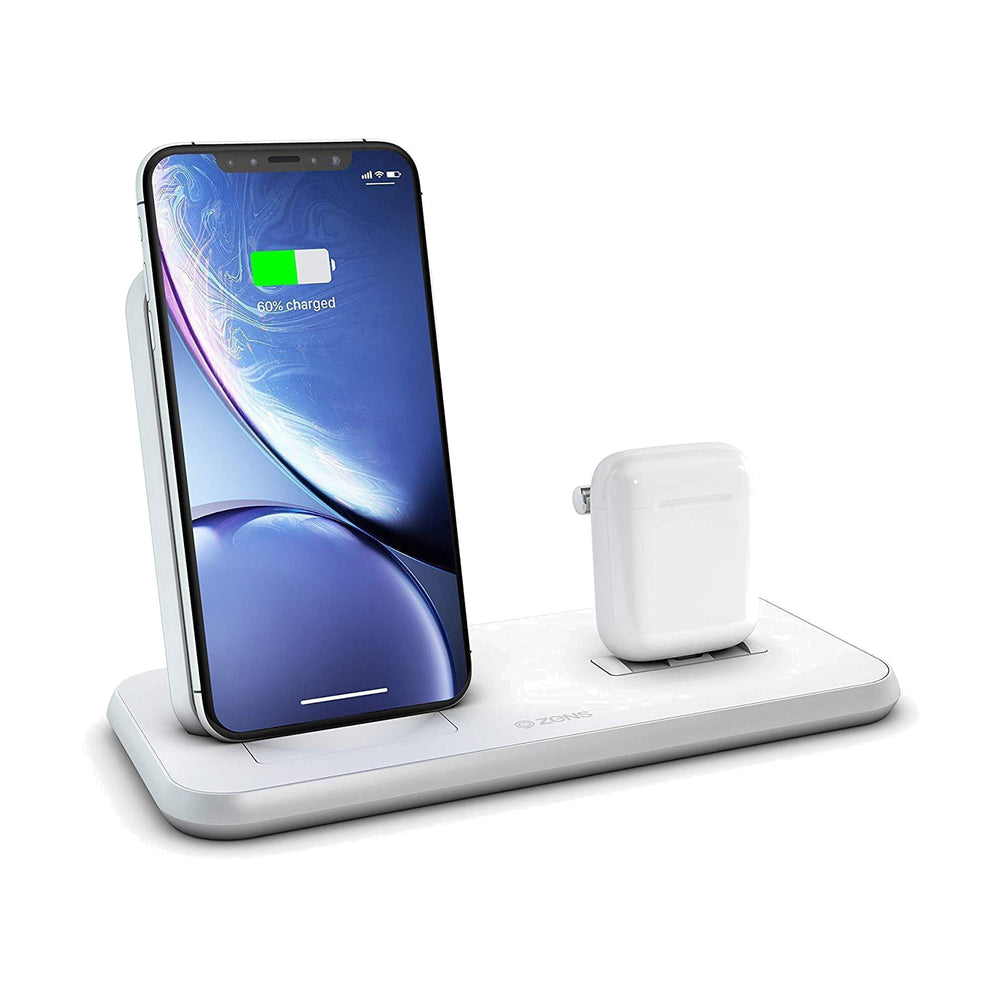 Open Box ZENS Aluminium Dual Wireless Charger
