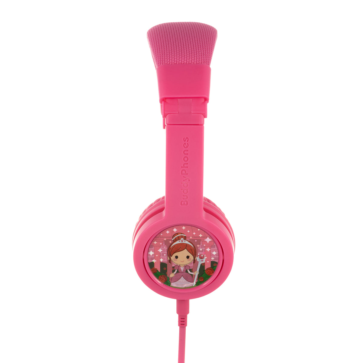 BUDDYPHONES Explore Plus Foldable Headphones with Mic - Rose Pink