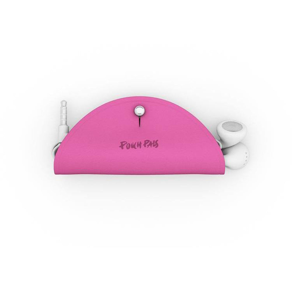 POUCH PALS Metallic Cord Case Pink