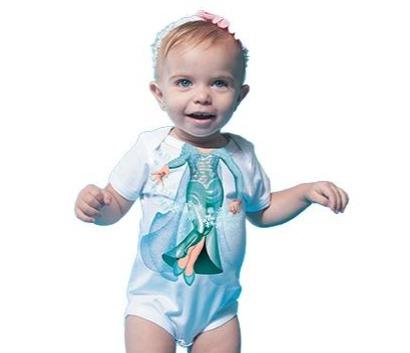 JUST ADD A KID Romper One-Piece Princess Snow - up to 12 Months