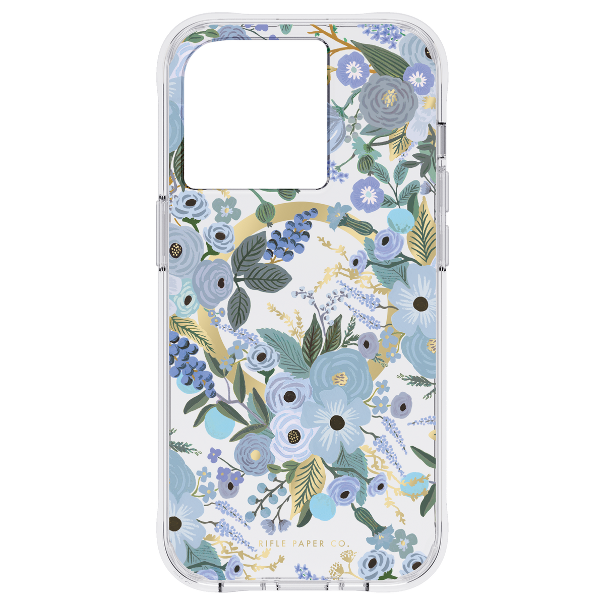 RIFLE PAPER CO. iPhone 14 Pro - Garden Party Blue with Magsafe - Clear