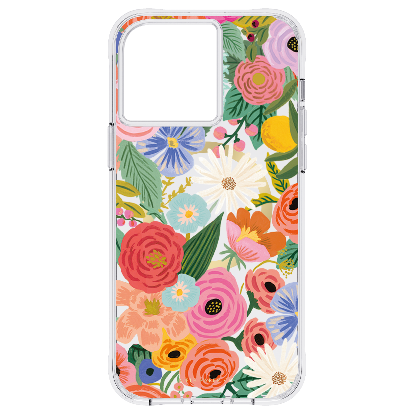 شركة رايفل بيبر. هاتف آيفون 14 برو ماكس - لون جاردن بارتي بلش مع ماج سيف - شفاف