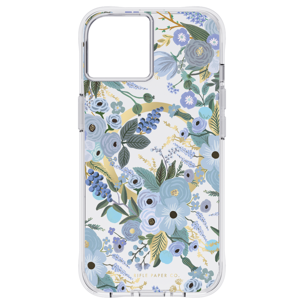 RIFLE PAPER CO. iPhone 14 - Garden Party Blue with Magsafe - Clear